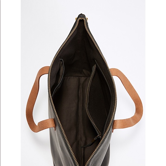 NWT Madewell transport satchel in true black - Picture 4 of 8